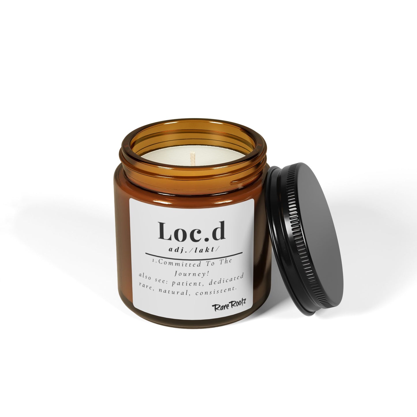 LOC'D Scented Soy Candle (Multi-Size, Amber Jar)