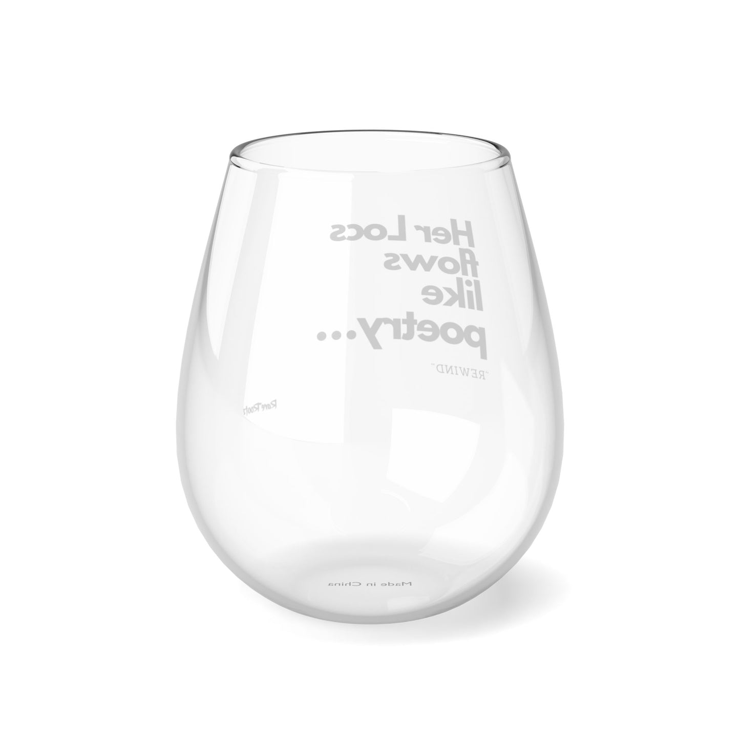 Her Locs... Wine Glass, 11.75oz