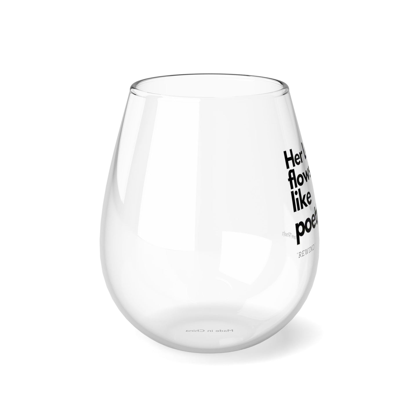 Her Locs... Wine Glass, 11.75oz