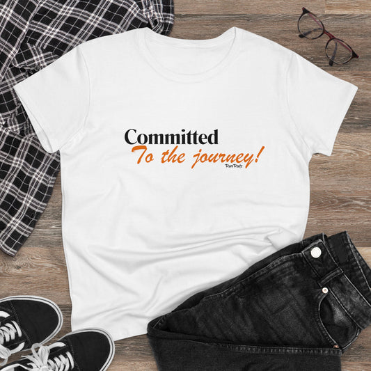 Committed to the journey Women's Cotton Tee