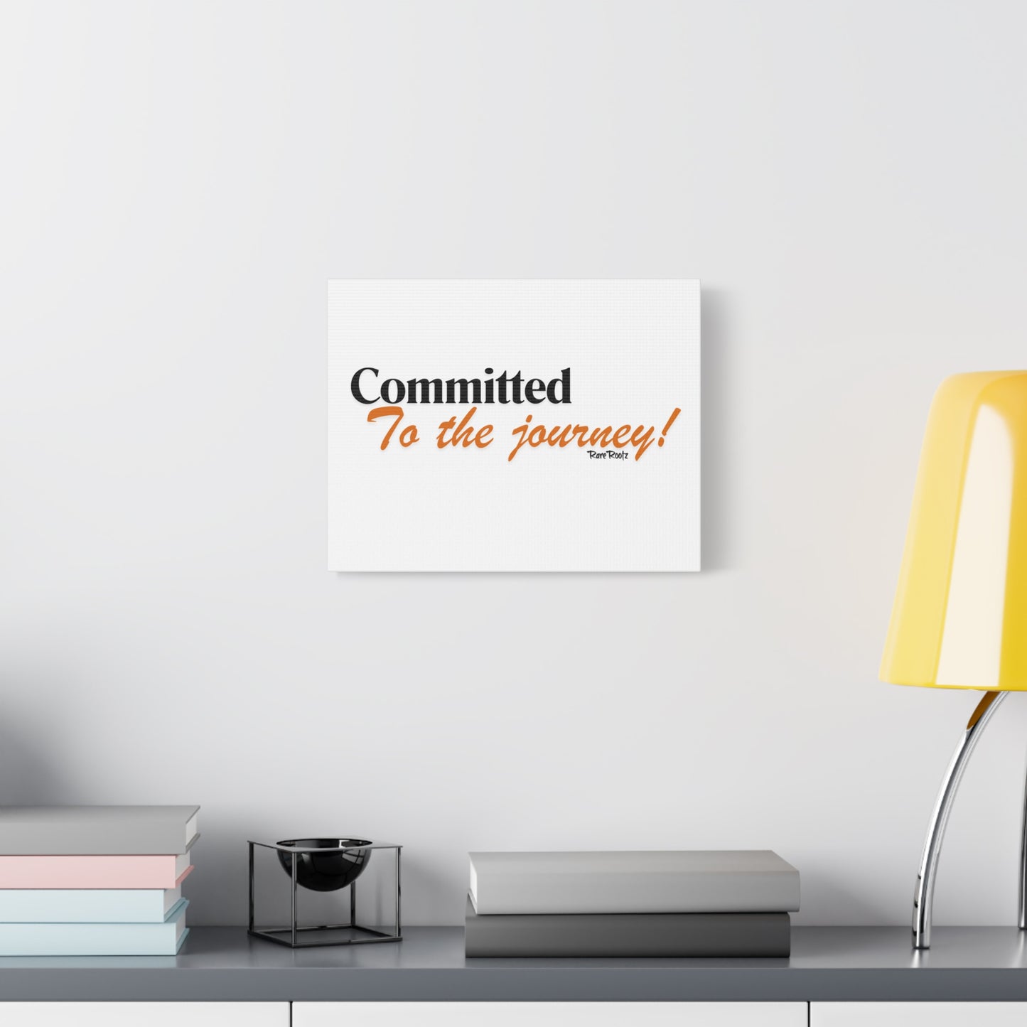 Committed to the journey wall Canvas