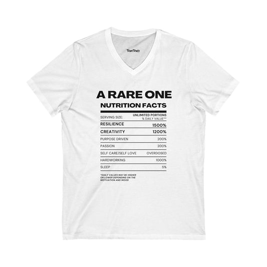 A RARE ONE Jersey Short Sleeve V-Neck Tee