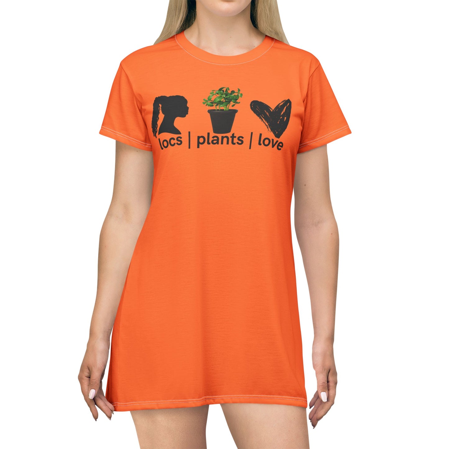 Locs Plants Love T-Shirt Dress