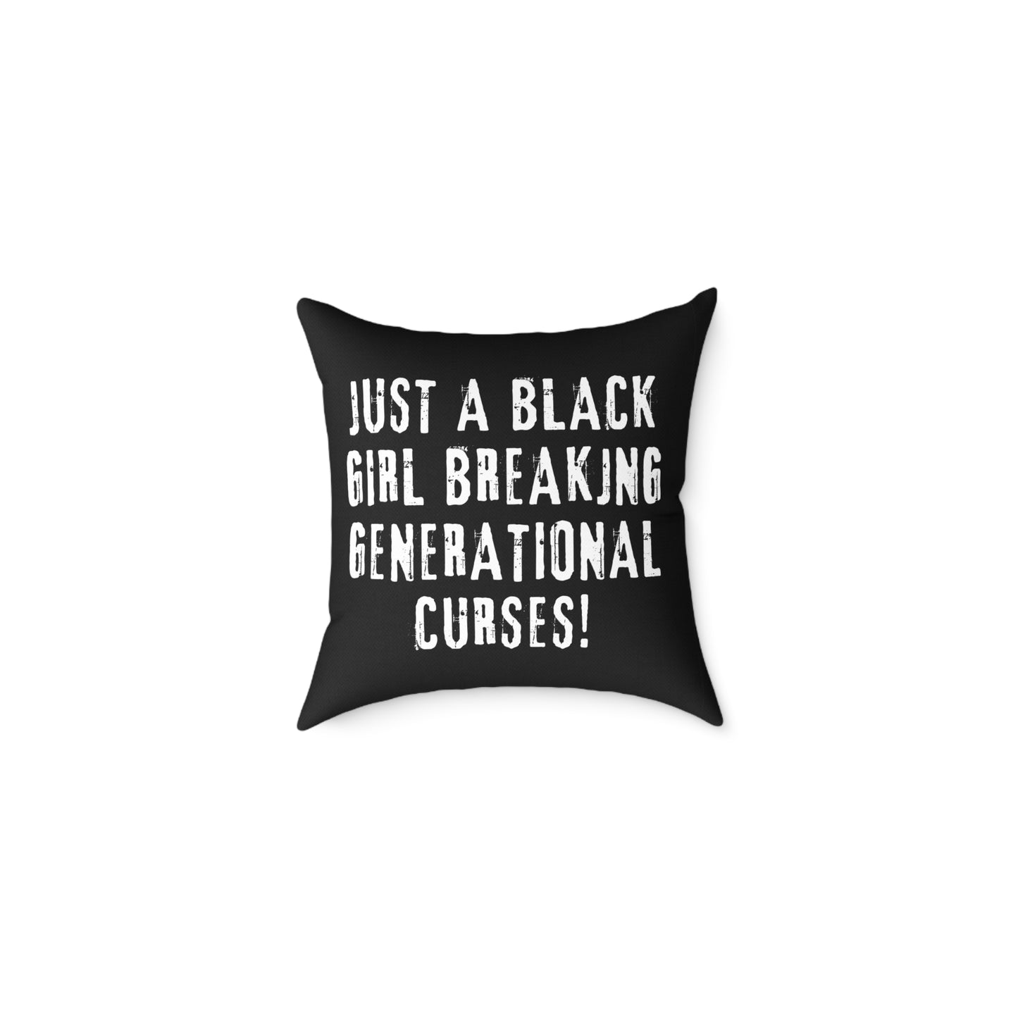 Just a black girl... Canvas Pillow